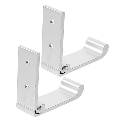 Alipis 2St Einzelhaken wall hooks mehrzweckhaken kleiderbügel mit shishs wandhaken für die küche Kleiderständer, robust klappbarer Aufbewahrungshaken Klapphaken Aluminiumlegierung Silver