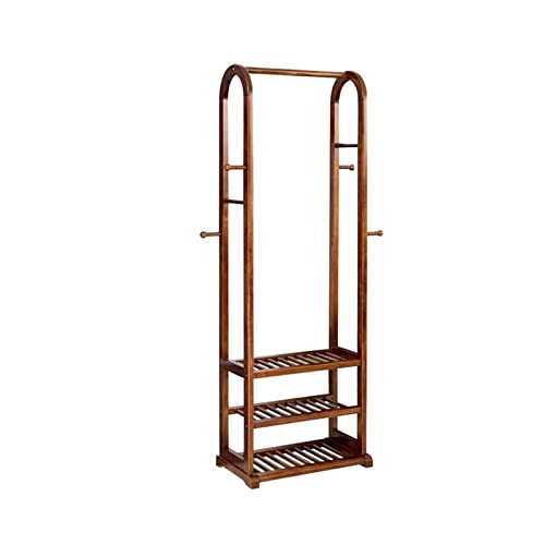 hkwshop Freistehende Garderobenständer Kleiderständer, Messing Chinesischen Stil Kleiderbügel Multifunktionskleid Rack Haushalt Einfache Schlafzimmer Kleidergestell for Schuhe Rack Kleiderständer