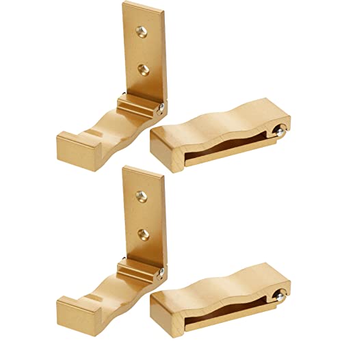 Alipis 4 Stück zusammenklappbarer Kleiderhaken Korb Wandhaken zum Aufhängen von schweren Lasten wall hooks towel hook klappbare Kleiderhaken Handtuchhaken für Badezimmer Aluminium Golden