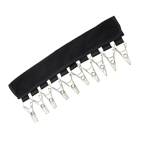 Alipis Hut-Aufhänger-Clip Platz Papierhandtuchhalter für über hängend faltbare kleiderbügel klappbarer kleiderständer cap rack Hutbox Türhängerband Hutorganisator Rostfreier Stahl Black