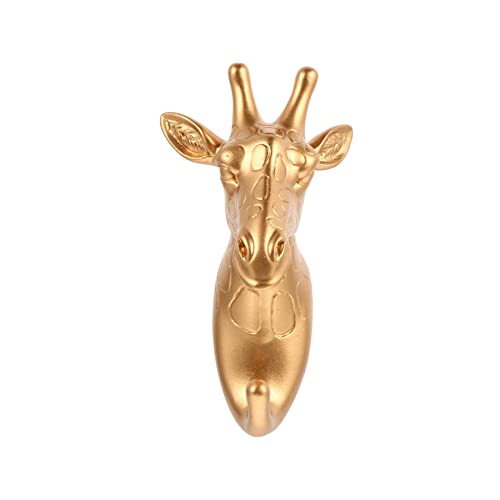 CHILDWEET 2 Stk Giraffe Kleiderhaken Tierkopf Wanddekoration Dekorativer Kleiderhaken Dekorativer Wandhaken Aufhänger in Tierform Geweih Wanddekoration Home-haken Bling Abs Umweltharz