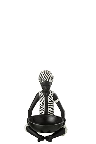 J-Line Edel schöne Figur Skulptur Afrika Junge Ablage H25 cm Schüssel