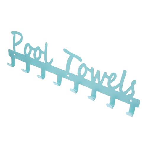 Garneck Haken für Badetücher Bartücher Papiertuch Badetuch stehender handtuchhalter Blau handtuchregal handtuchleiter Towel Rail Huthaken Handtuchhalter für draußen Kohlenstoffstahl Blue