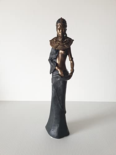 SILVERFOX Dekofigur Massai Frau Afrika Skulptur Afrikanische Figur Kenia Safari Zulu African Woman