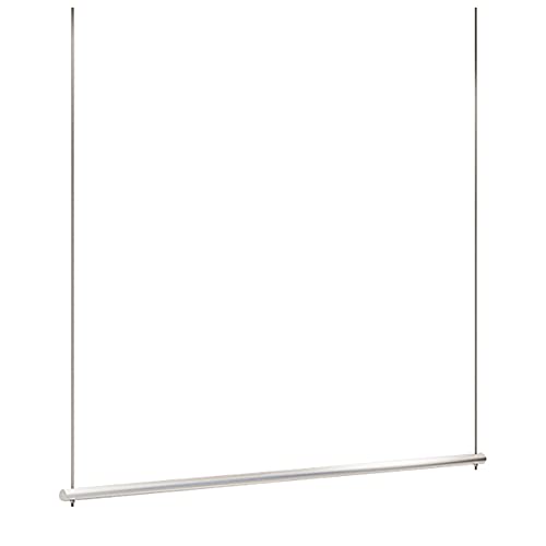 Kleiderständer aus schwerem Metall, höhenverstellbar, zur Wandmontage, für Einzelhandel, Silber, 100 cm