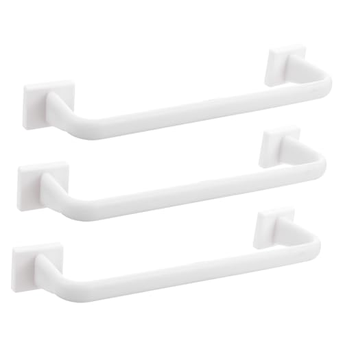 OSALADI 3St Handtuchhalter Bidet Bar Bad Staubbeutel Handtuchwärmergestell handtuchregal handtuchleiter półki łazienkowe handtuchablage Towel Rails Handtuchstange kein Lochtuchhalter Weiß