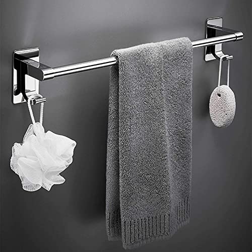 MKAK Handtuchständer for Badezimmer, Wand montiert Edelstahl Selbstklebende Tuch Bar Kein Bohrtuchhalter Bad Handtuchstange(70Cm)