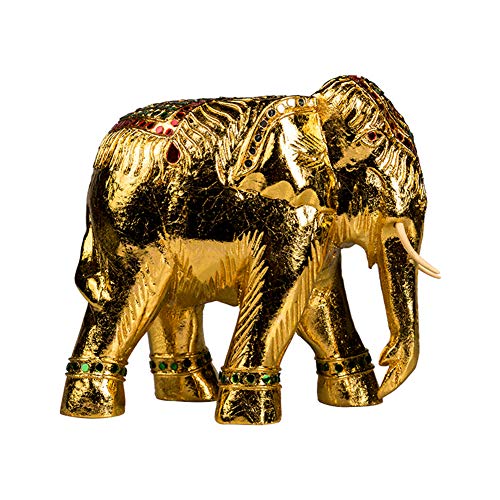 Thailändische Elefantenstatue Skulptur Glück Feng Shui Grüner Elefant Dekoration Skulptur Reichtum Figur Geschenk good