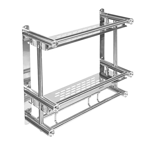 CONGARTENO Lagerregal Edelstahl Badezimmerregal hängender handtuchhalter für Badezimmer handtuchregal handtuchleiter handtuchhalter aus Edelstahl Ablage für Badezimmerutensilien Edelstahl 201