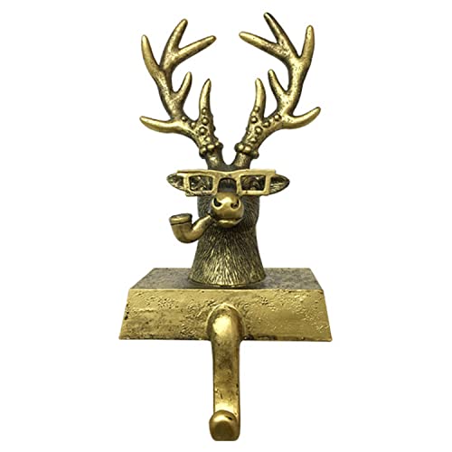 GUASDIE Tischhaken, Harz Haken Tier Kopf Einzelne Wand Haken Aufhänger, kreative Geweih Kleiderhaken, Tischhaken Stand Tier Haken für Mantel, Tasche, Handtuch, Schlüssel, dekoratives Geschenk,Deer